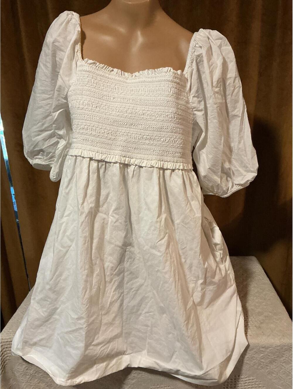 American Eagle white baby doll dress size M
